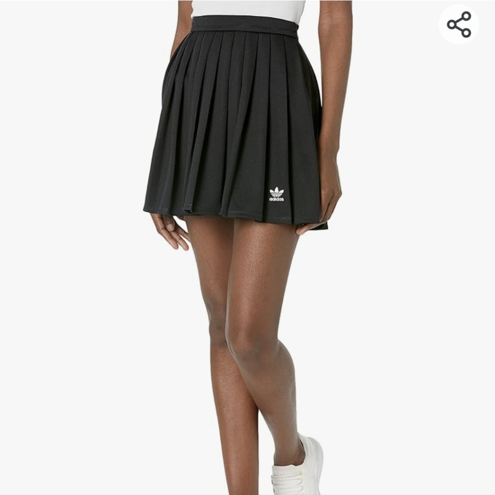 adidas Black Pleated Tennis Skirt